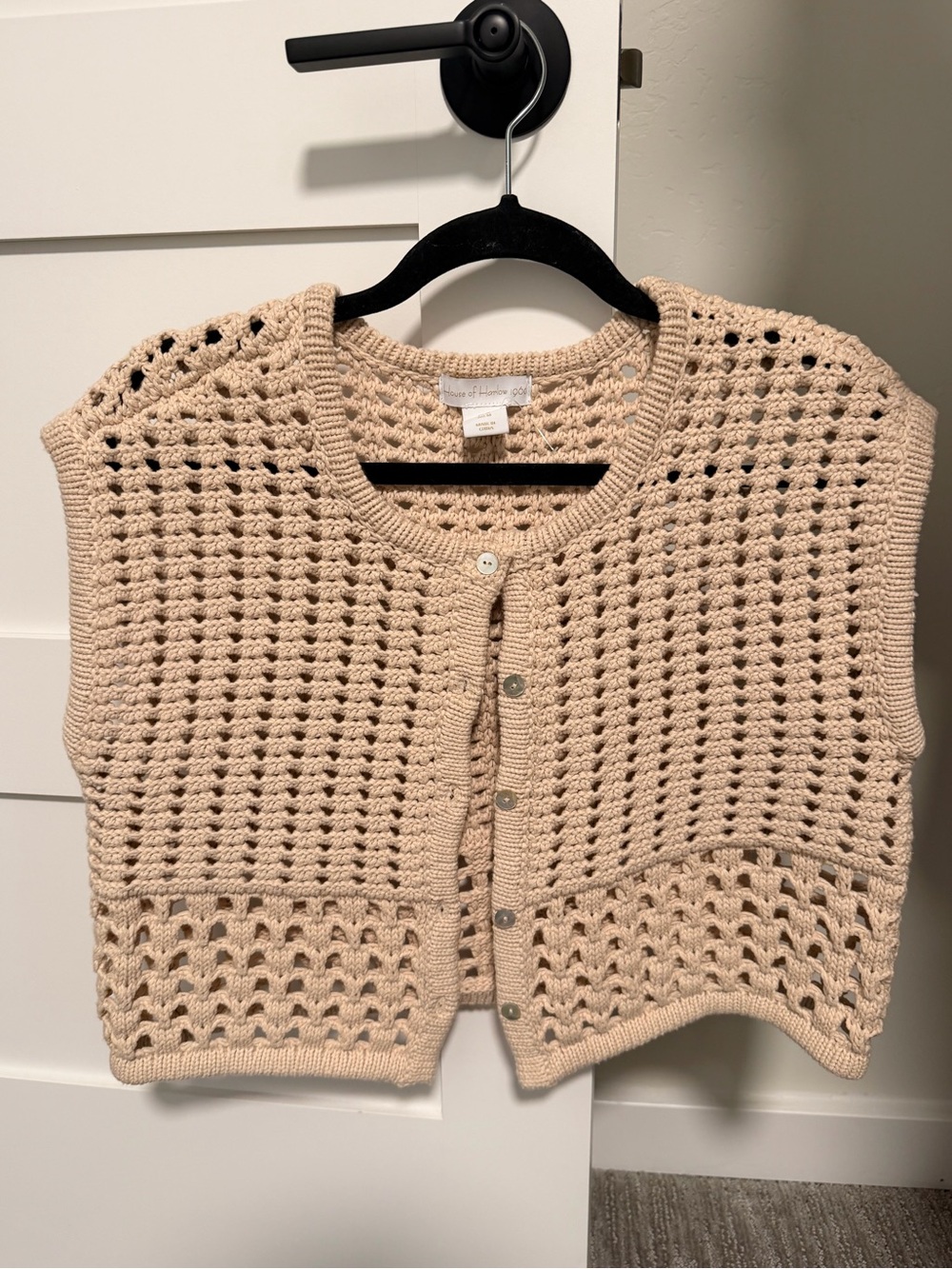 House of Harlow Crochet Vest